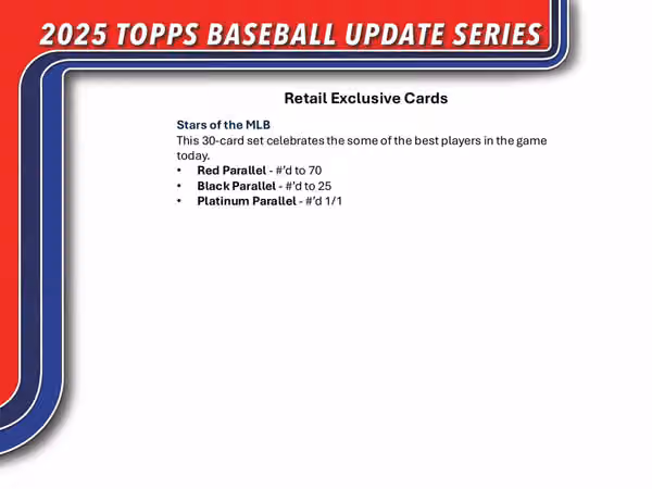 2025 Topps Update Series Baseball MLB Blaster Box view 6