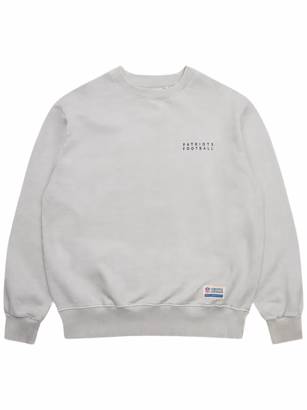 New England Patriots L&L '96 Classics NFL Crewneck Sweater Gray view 2