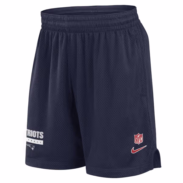 New England Patriots 2024 NFL Sideline Mesh Nike Dri-FIT Shorts Navy view 1