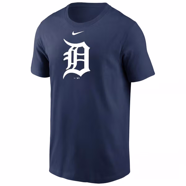 Detroit Tigers Large Logo MLB T-Shirt Navy view 1