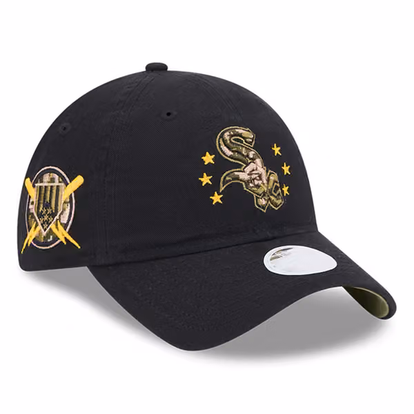 Chicago White Sox 2024 MLB Armed Forces New Era Women's 9TWENTY Cap Black product photo
