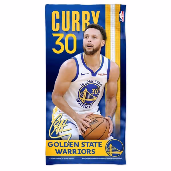 Steph Curry Golden State Warriors NBA Beach Towel view 1