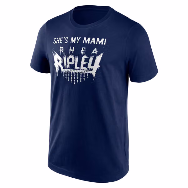 Rhea Ripley WWE Superstar T-Shirt Navy view 1