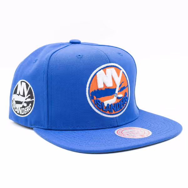 New York Islanders Flip Mitchell & Ness Snapback NHL Cap Blue product photo