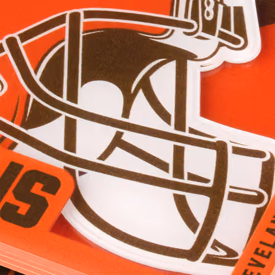 Cleveland Browns 3D Logo NFL Coasters (2-Piece) view 2