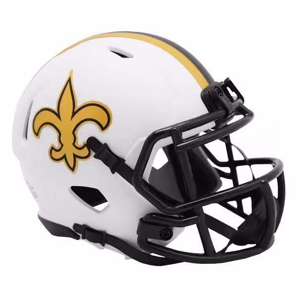 New Orleans Saints Lunar Eclipse NFL Speed Mini Helmet view 1