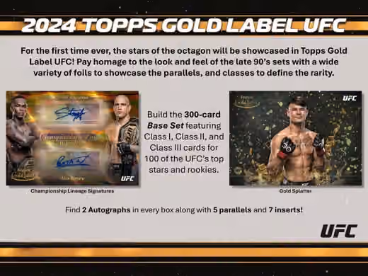 2024 Topps Gold Label UFC Hobby Box view 2