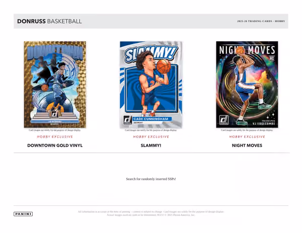 2025/26 Panini Donruss Basketball Hobby Box view 4