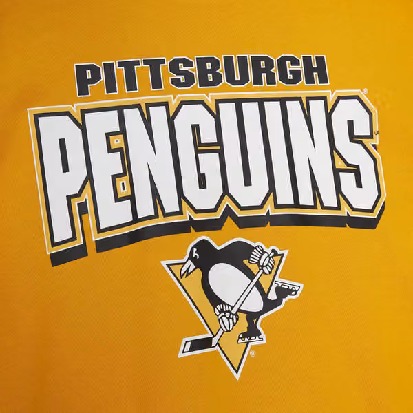 Pittsburgh Penguins All Over Mitchell & Ness NHL Crew Fleece Pullover view 3