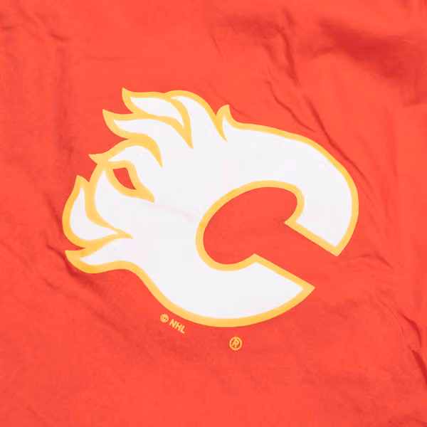 Calgary Flames Undeniable Mitchell & Ness NHL Windbreaker Jacket view 3