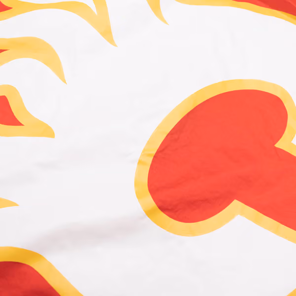 Calgary Flames Undeniable Mitchell & Ness NHL Windbreaker Jacket view 6