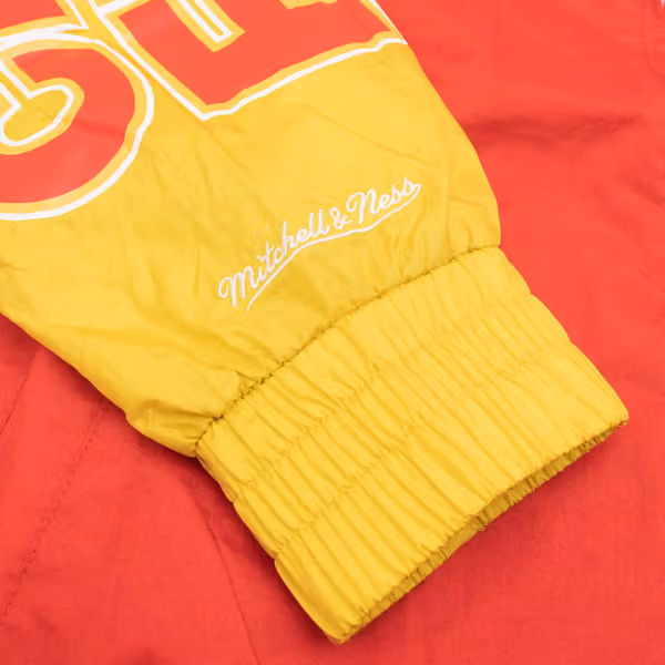 Calgary Flames Undeniable Mitchell & Ness NHL Windbreaker Jacket view 5