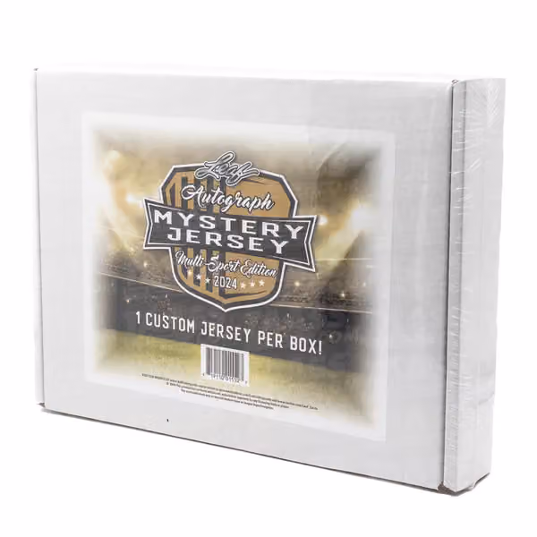 2024 Leaf Mystery Autographed Jersey Multi-Sport Edition Hobby Box view 1