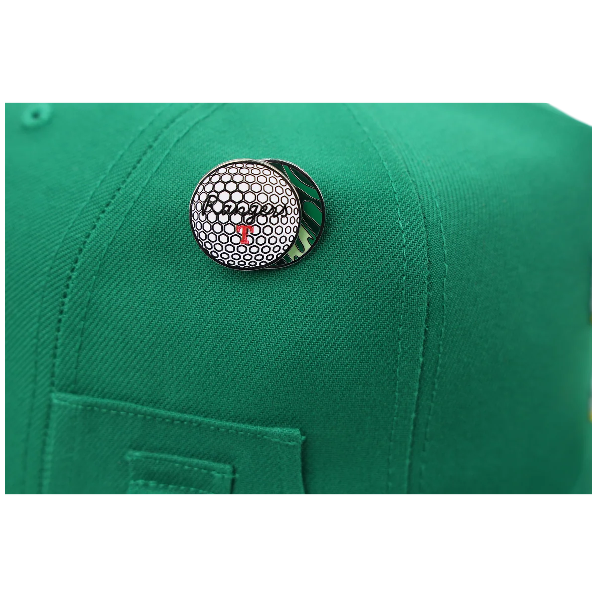 Texas Rangers MLB Augusta Bloom New Era 59FIFTY w/ Golf Pin detail view