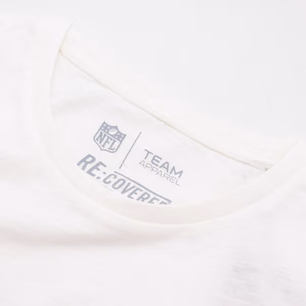 Green Bay Packers Recovered Ecru Slub NFL T-Shirt Cream view 5