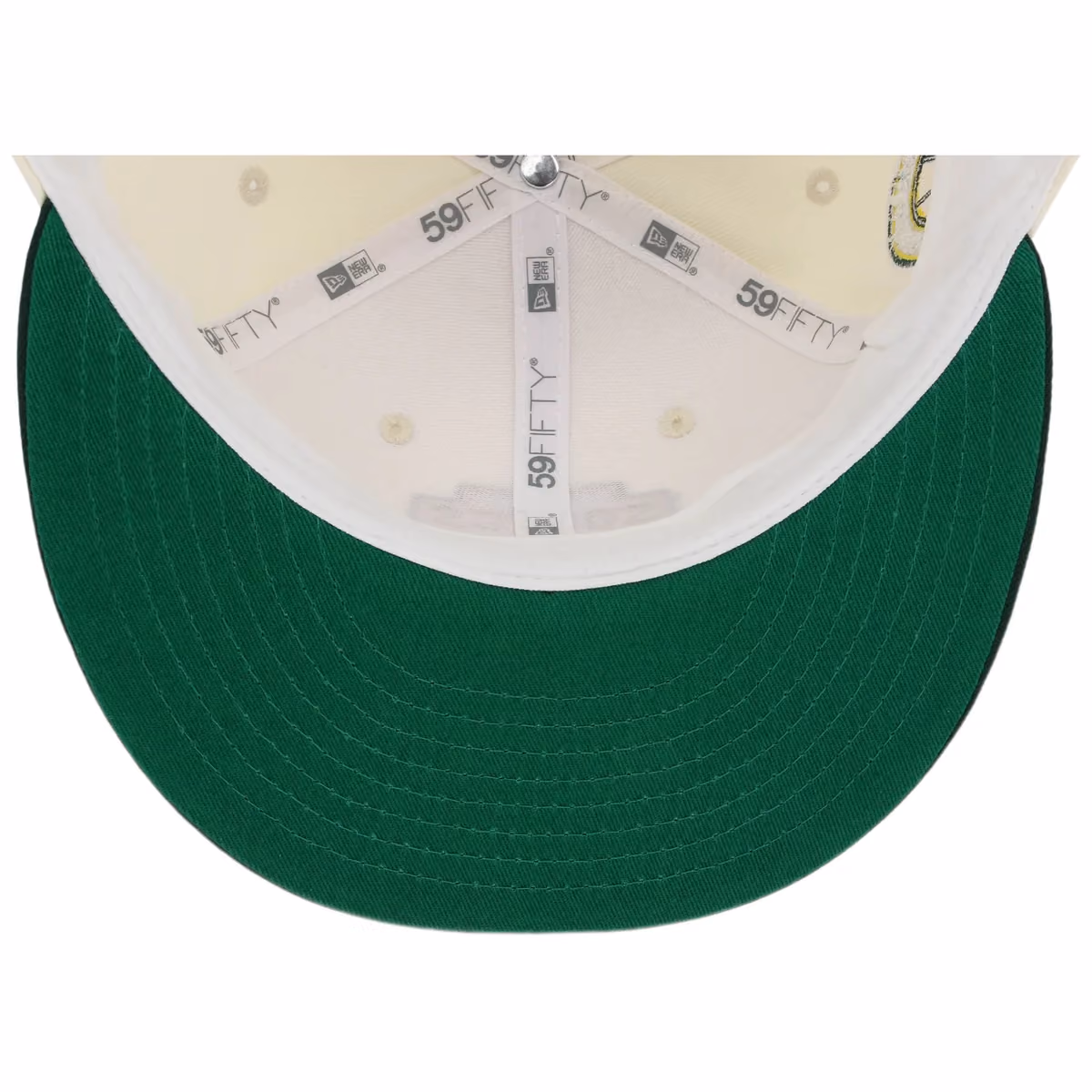 Seattle Supersonics NBA Chrome OTC New Era 59FIFTY (Chrome/Dark Green) back view