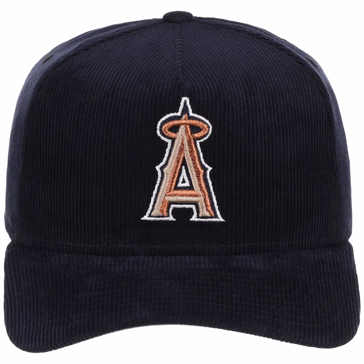 Anaheim Angels MLB Navy Cord FASHION CORE New Era 9FORTY A-Frame detail view