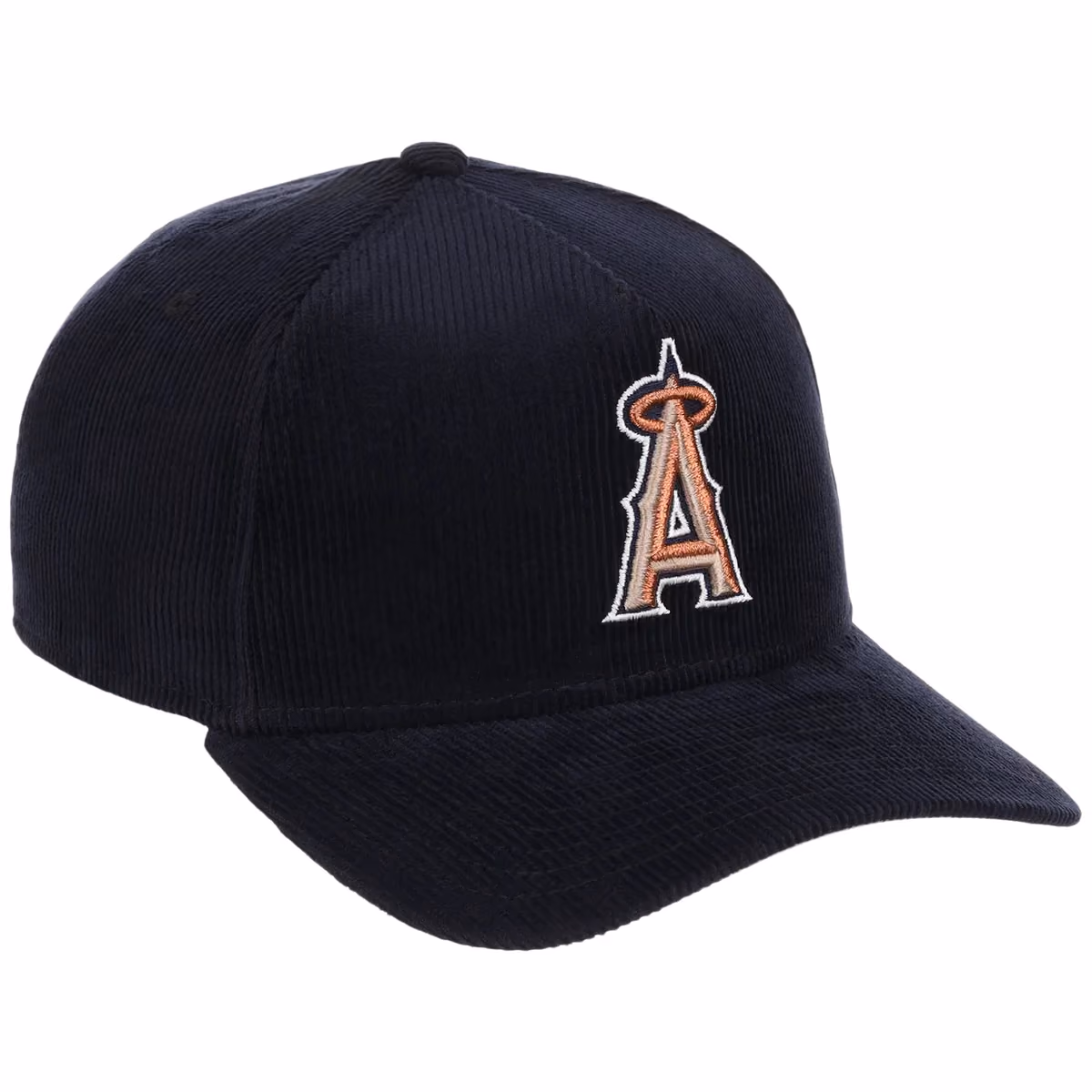 Anaheim Angels MLB Navy Cord FASHION CORE New Era 9FORTY A-Frame front view