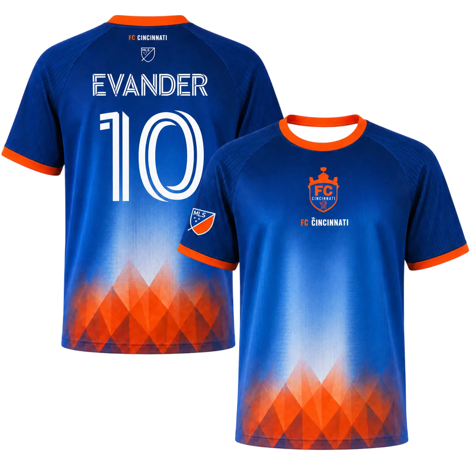 Orange & Blue Jersey Evander Ferreira Inspiring Fan Wear