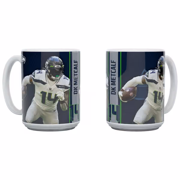 D.K. Metcalf Seattle Seahawks Jumbo Mug (450 ml) view 1