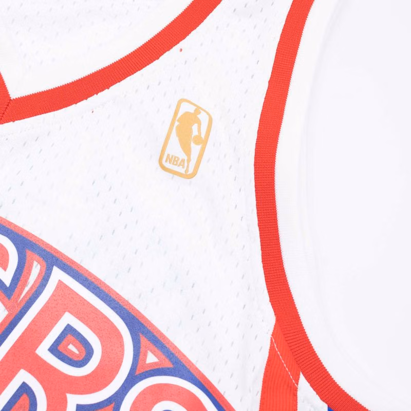 Allen Iverson #3 Philadelphia 76ers 1996-97 Swingman NBA Jersey White view 5