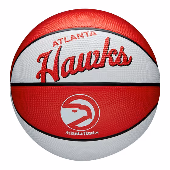 Atlanta Hawks NBA Retro Wilson Mini Basketball (Size 3) view 1