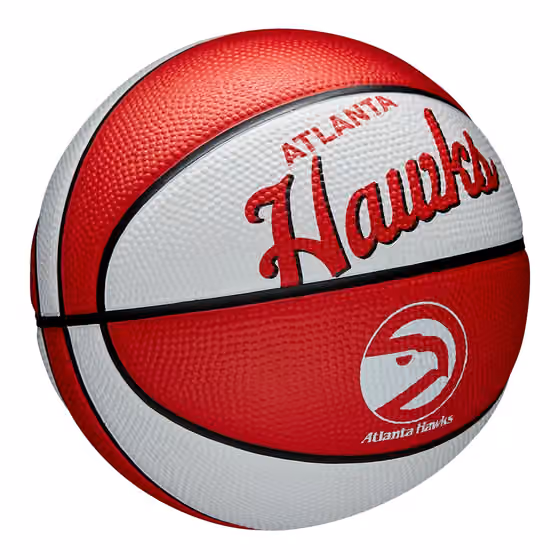 Atlanta Hawks NBA Retro Wilson Mini Basketball (Size 3) view 3