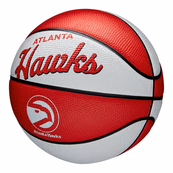 Atlanta Hawks NBA Retro Wilson Mini Basketball (Size 3) view 4