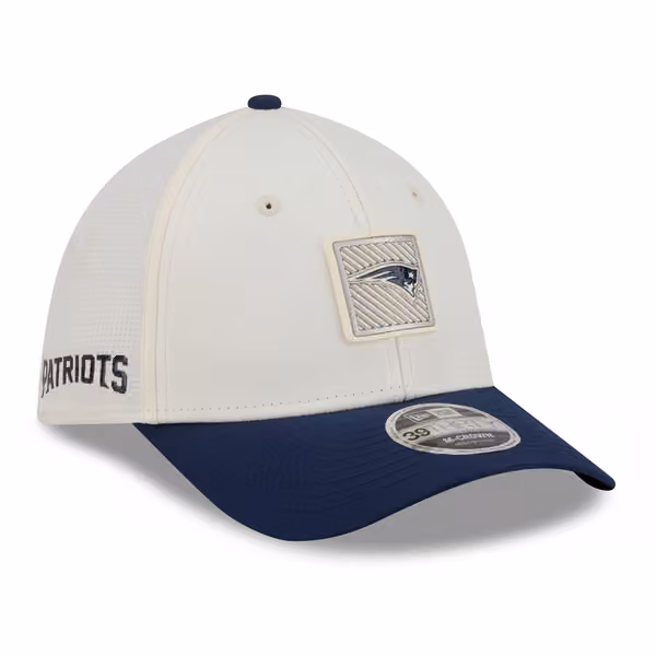 New England Patriots 2026 NFL Training Camp 39THIRTY Flex Cap Cream/Navy product photo