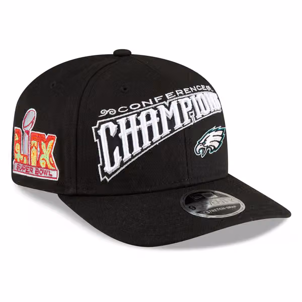 Philadelphia Eagles 2024-25 NFC Champions Locker Room New Era 9SEVENTY Cap product photo