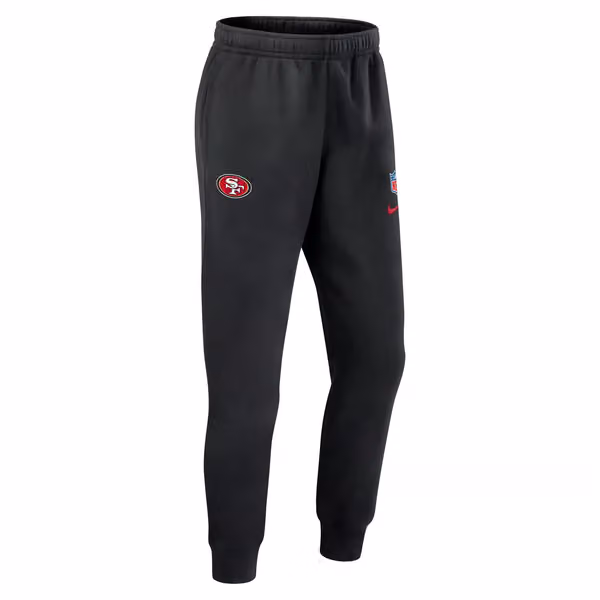 San Francisco 49ers 2024 NFL Sideline Nike Club Sweat Pants Black view 3