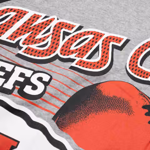 Kansas City Chiefs Sport Classics Oversized NFL T-Shirt Gray view 3