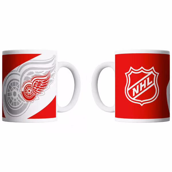 Detroit Red Wings Shadow Logo & Shield NHL Mug (330 ml) view 1