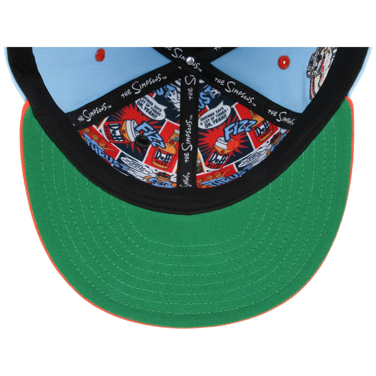 The Simpsons Fitted Collection - Duff Beer Fitted back view