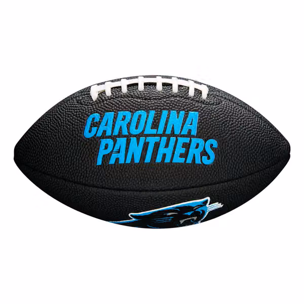 Carolina Panthers NFL Wilson Mini Football Black view 1