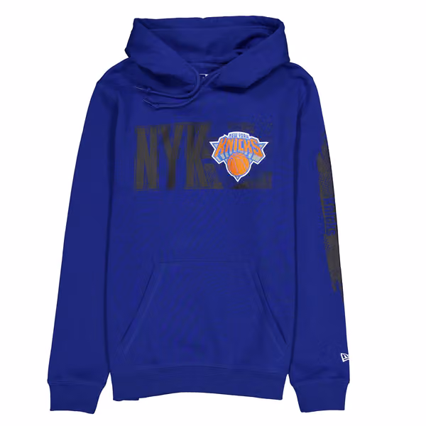 New York Knicks 2024 NBA Tip-Off New Era Hoodie Blue view 1