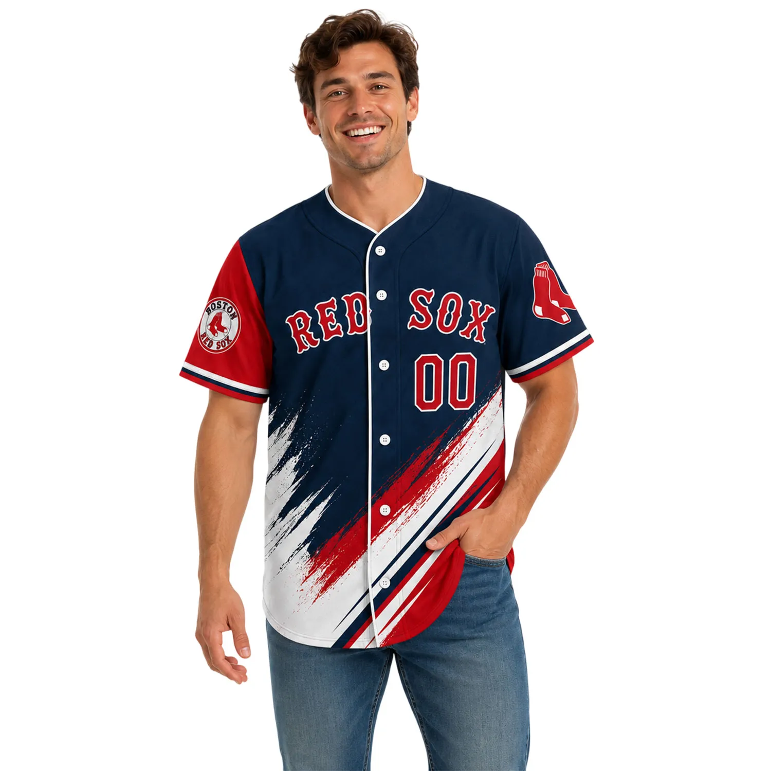 Boston Red Sox Jersey Custom Style – Epic Fan Apparel