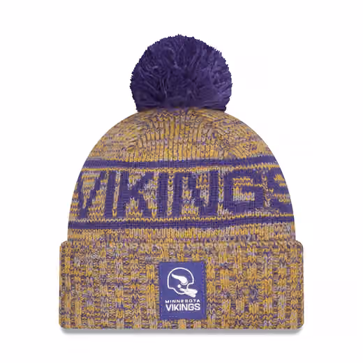 Minnesota Vikings Throwback 2025 NFL Sideline Sport Knit Hat product photo