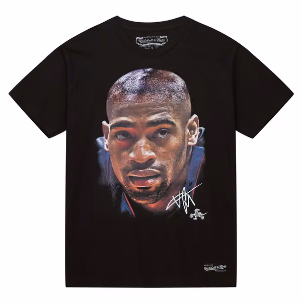 Vince Carter Mitchell & Ness Real Big Face NBA Tee Black view 1