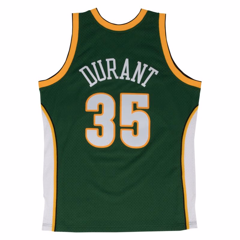 Kevin Durant #35 Seattle SuperSonics 2007-08 Swingman NBA Jersey Green view 2