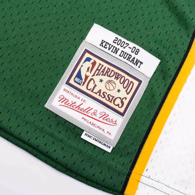 Kevin Durant #35 Seattle SuperSonics 2007-08 Swingman NBA Jersey Green view 3
