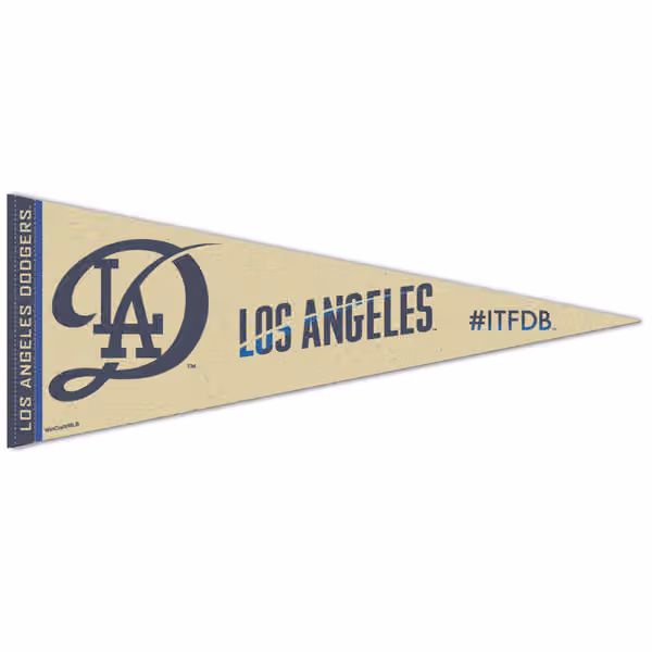 Los Angeles Dodgers City Connect Premium MLB Pennant view 1