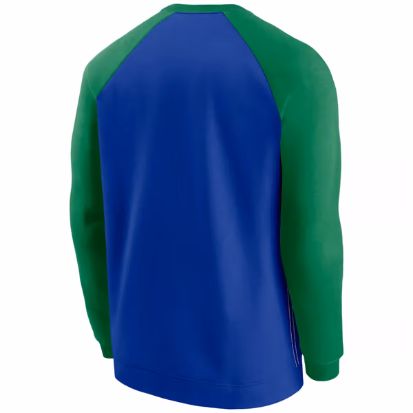 Seattle Seahawks Raglan NFL Throwback Nike Crewneck Pullover view 2