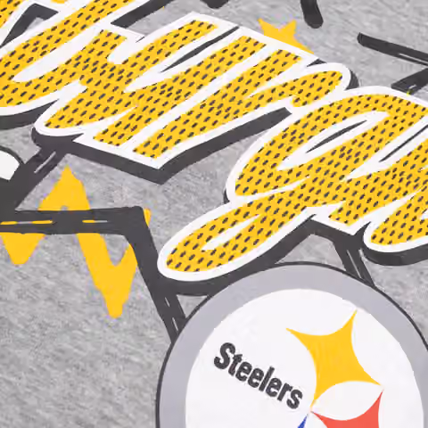 Pittsburgh Steelers Sport Classics Oversized NFL Hoodie Gray view 4