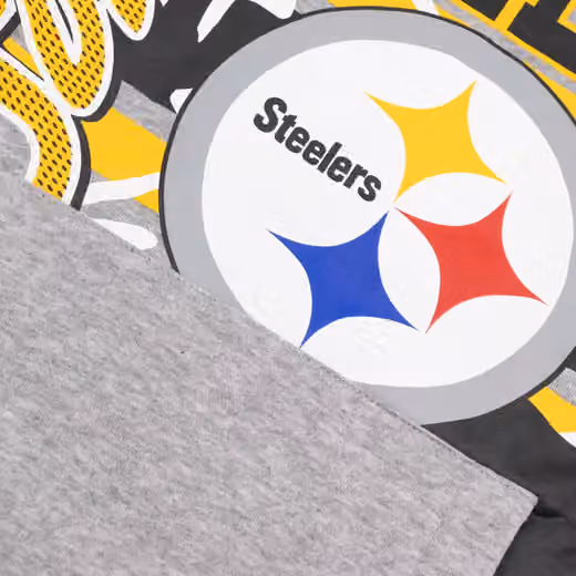 Pittsburgh Steelers Sport Classics Oversized NFL Hoodie Gray view 3