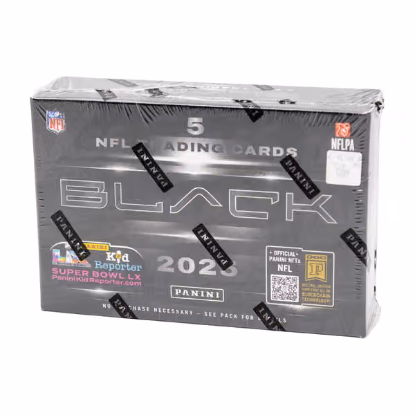 2025 Panini Black Football NFL Hobby Box view 1
