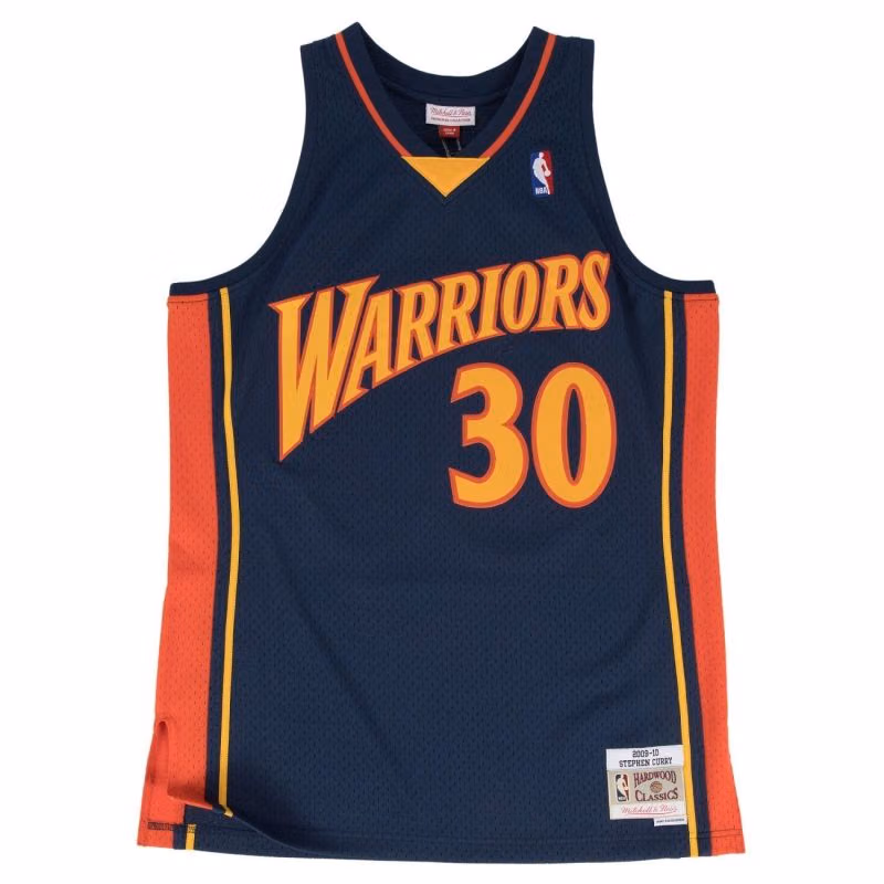 Stephen Curry #30 Golden State Warriors 2009-10 Swingman NBA Jersey Navy view 1