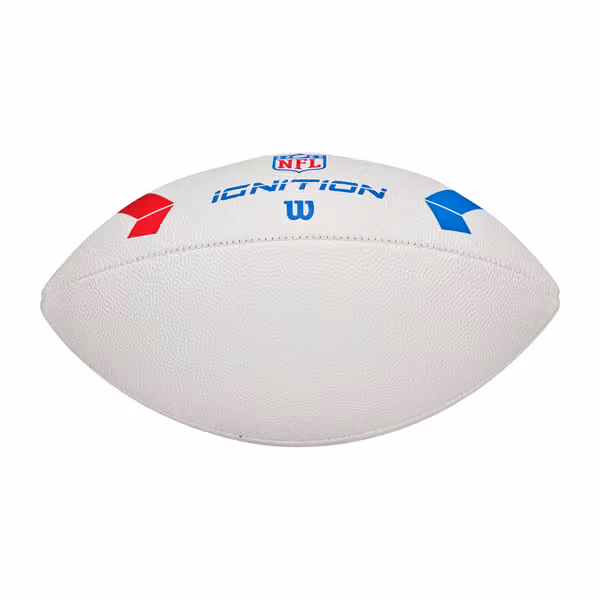 Wilson NFL Ignition Junior Size Football White view 5