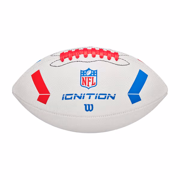 Wilson NFL Ignition Junior Size Football White view 1