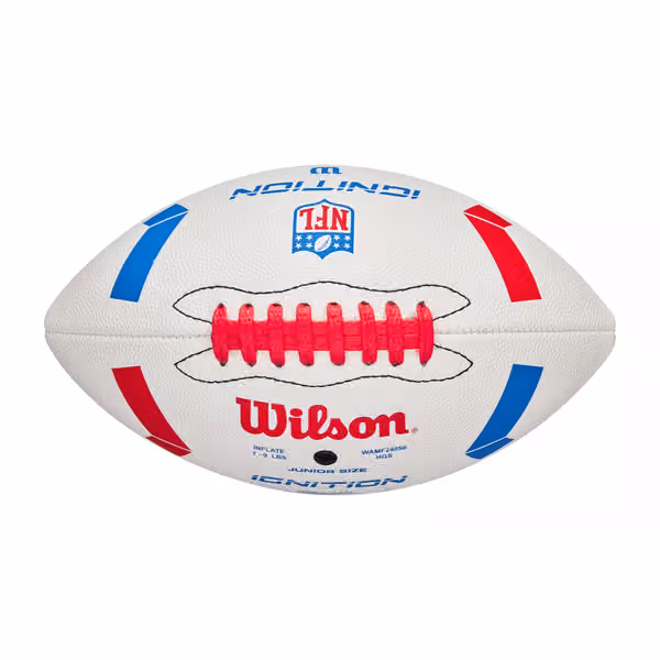 Wilson NFL Ignition Junior Size Football White view 3